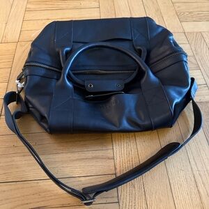 Tecovas Black Leather Men's Bag weekender